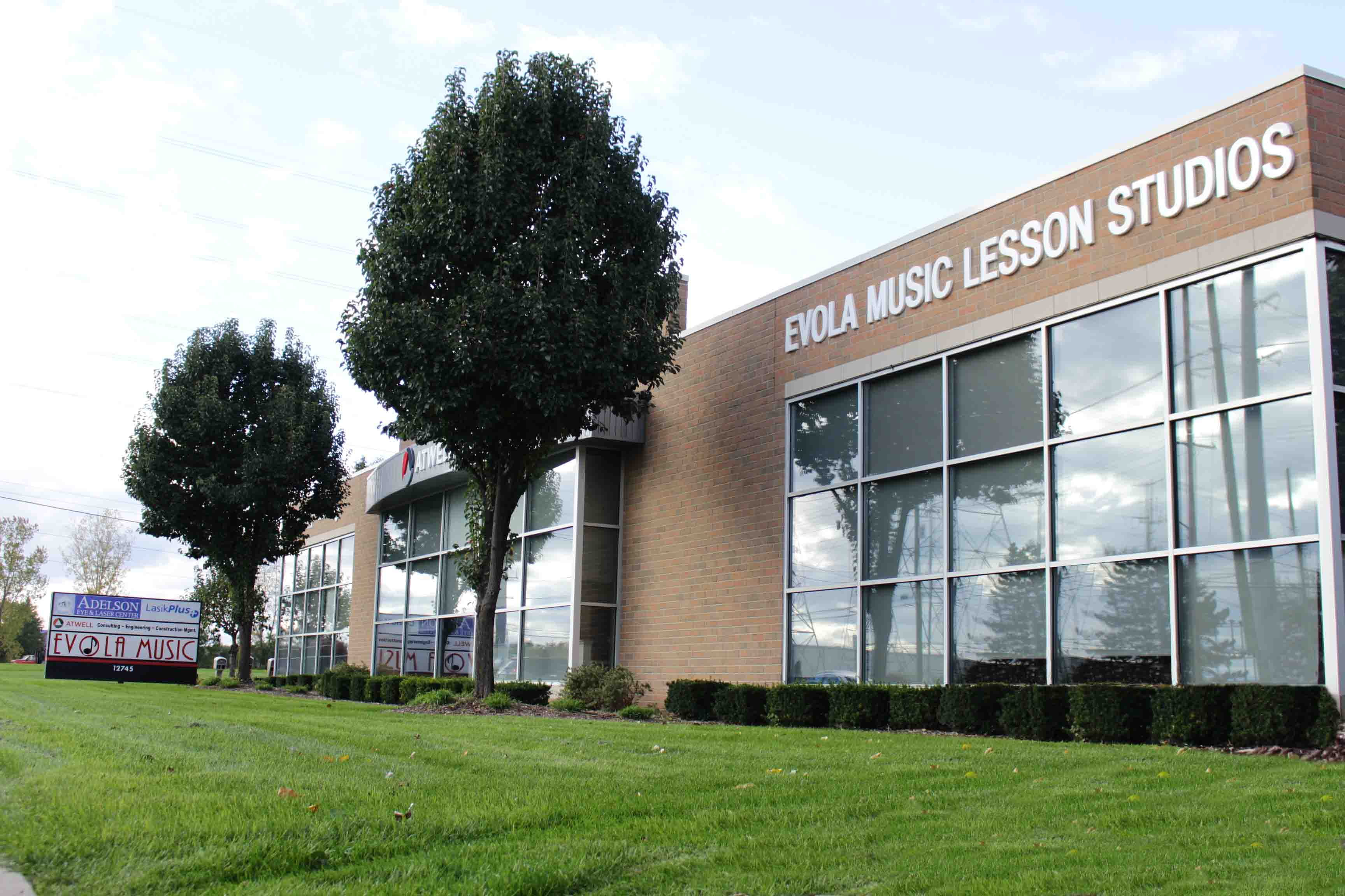 Image of an Evola Music storefront